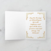 Eid Mubarak 2025 Goud en Groen Aanpassen Kaart (Binnen)