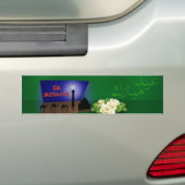 Eid Mubarak 3D Greeting - Bumpersticker (Op auto)