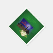 Eid Mubarak 3D-groet - Papier Napkin Servetten (Hoek)