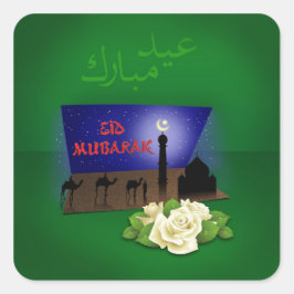 Eid Mubarak 3D groet - Sticker