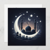 Eid Mubarak Aanpasbare Groeten Tekst Feestdagenkaart (Voorkant / Achterkant)