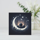 Eid Mubarak Aanpasbare Groeten Tekst Feestdagenkaart (Staand voorkant)