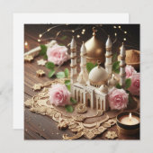 Eid Mubarak Aanpasbare Groettekst Feestdagenkaart (Voorkant / Achterkant)