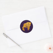 Eid Mubarak - Amethyst en Gold Ronde Sticker (Envelop)