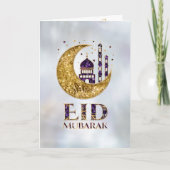 Eid Mubarak — Amethyst, Pearl and Gold Kaart (Voorkant)