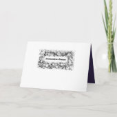 Eid Mubarak Arabic calligraphy Golden Blue Feestdagen Kaart (Achterkant)