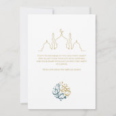 Eid Mubarak Arabisch Kalligrafie Eid Wenskaart Kaart (Achterkant)
