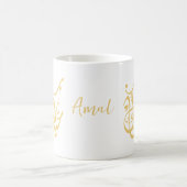 Eid Mubarak Arabisch kalligrafie goud Koffiemok (Center)