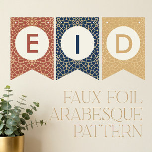 Eid Mubarak Arabisch Patroon Vlaggetjes