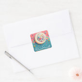 Eid Mubarak Arabisch Vierkante Sticker (Envelop)