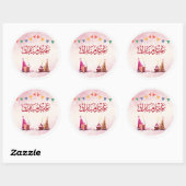 Eid Mubarak Arabische Feeststicker Ronde Sticker (Vel)