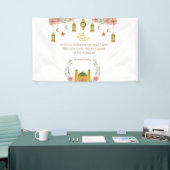 Eid Mubarak Arabische kalligrafie Bloemenmoskee Ma Spandoek (Beurs)