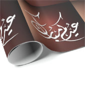Eid Mubarak Arabische kalligrafie Cadeaupapier (Rol Hoek)