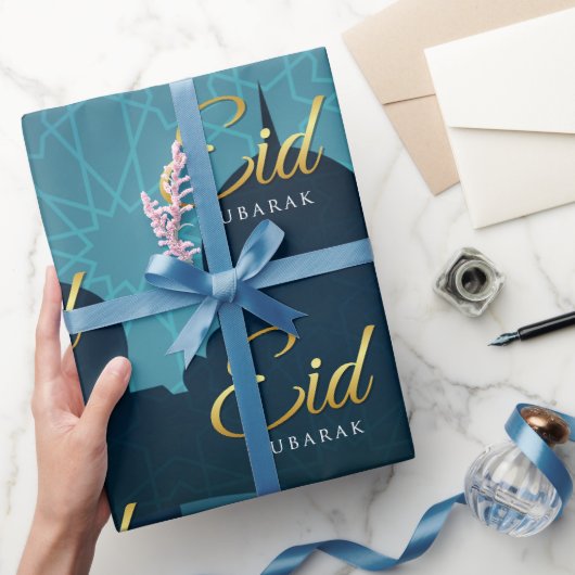 Eid Mubarak Arabische kalligrafie Cadeaupapier (Geschenken)