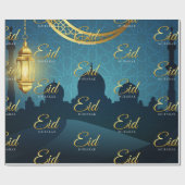 Eid Mubarak Arabische kalligrafie Cadeaupapier (Vlak)