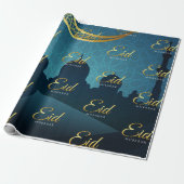 Eid Mubarak Arabische kalligrafie Cadeaupapier (Uitgerold)