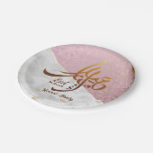 Eid Mubarak Arabische Kalligrafie Goud Aangepast Papieren Bordje (Gekanteld)