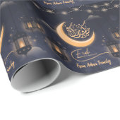 eid mubarak arabische kalligrafie moslim cadeaupapier (Rol Hoek)