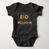 Eid Mubarak baby draag, kleding Romper (Voorkant)