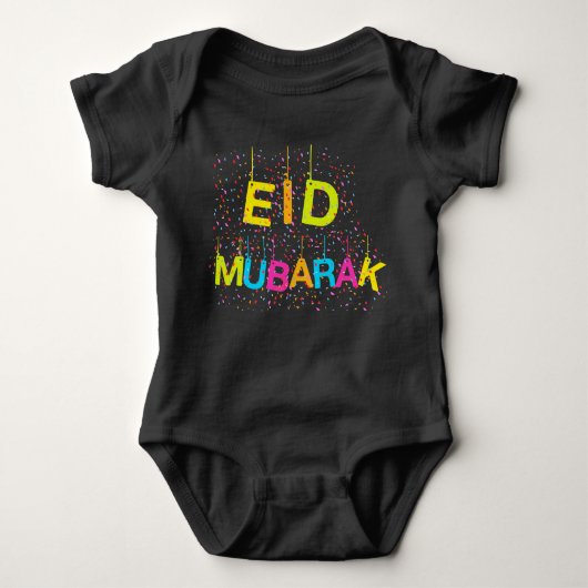 Eid Mubarak baby draag, kleding Romper (Voorkant)