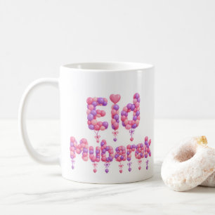 Eid Mubarak Ballonlettering Koffiemok