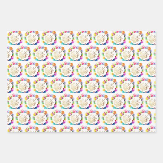 Eid mubarak ballonnen inpakpapier vel (Voorkant 2)