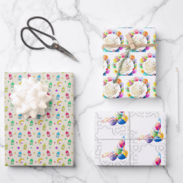 Eid mubarak ballonnen inpakpapier vel