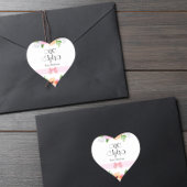 Eid Mubarak Bloemenroze Hart Sticker