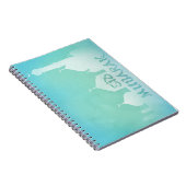 Eid Mubarak Blue Waterverf Mosque - Notitieboek (Rechterzijde)