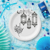 Eid Mubarak-Bord Papieren Bordje (Feest)