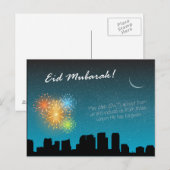 Eid Mubarak Briefkaart (Voorkant / Achterkant)