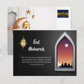 eid mubarak briefkaart (Voorkant / Achterkant)