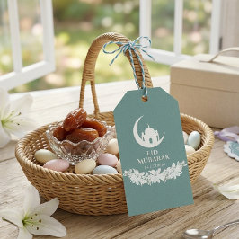 Eid Mubarak Cadeaubijslab 1447H Islamische Halve M Cadeaulabel