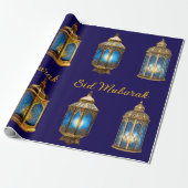 Eid Mubarak-cadeaupapier Cadeaupapier (Uitgerold)