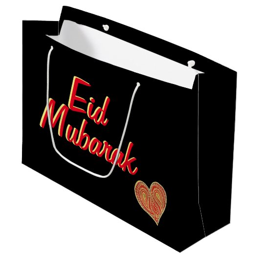 Eid Mubarak cadeautas (Voorkant Gekanteld)