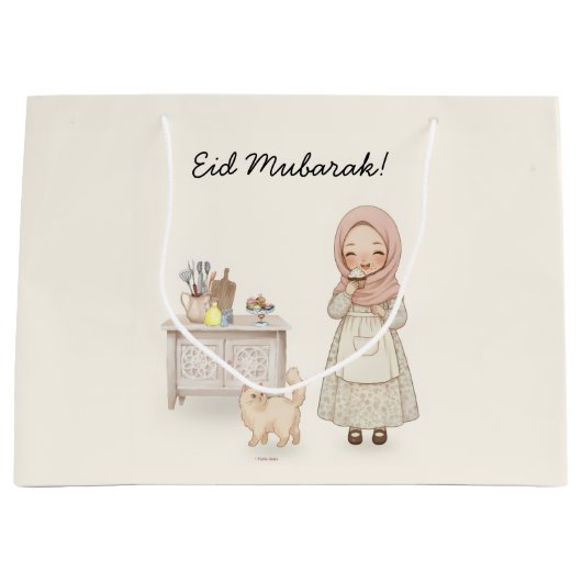 Eid Mubarak-cadotas Groot Cadeauzakje (Voorkant)