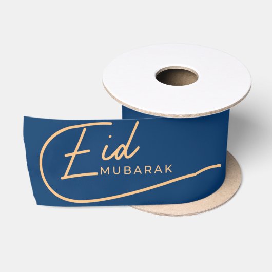 Eid Mubarak Calligrafie Islamitisch Satijnen Lint (Spoel)