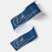 Eid Mubarak Calligrafie Islamitisch Satijnen Lint (Achterkant)
