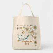 Eid Mubarak Calligraphy Moslim Feest  Tote Bag (Voorkant)