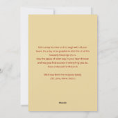 Eid Mubarak Card Golden Crescent & Glowing Lantern Feestdagenkaart (Achterkant)