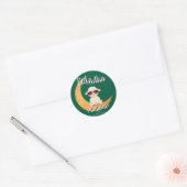 Eid  Mubarak Celebration Gift Ronde Sticker (Envelop)