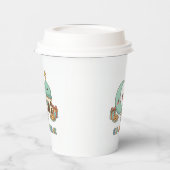 Eid Mubarak Celebration - Kawaii Smiling Moon Papieren Bekers (Links)