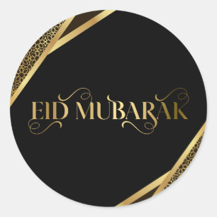Eid mubarak-cirkel ronde sticker