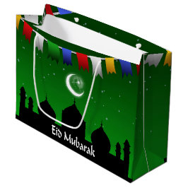 Eid Mubarak Colorful Garland Large Cadeautasje