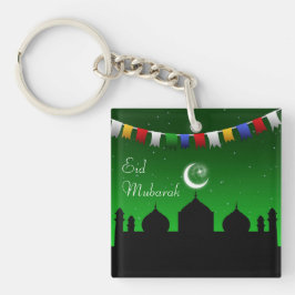 Eid Mubarak Colorful Garland Sleutelhanger