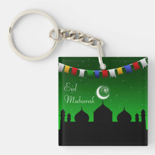 Eid Mubarak Colorful Garland Sleutelhanger