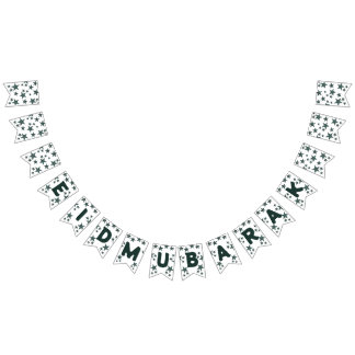 Eid mubarak crescent Islam mubarak sterren Vlaggetjes