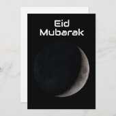 Eid Mubarak crescent maanvakantie groet Aankondiging (Voorkant / Achterkant)