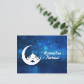 Eid Mubarak/de Groeten van de Ramadan passen aan Feestdagenkaart (Staand voorkant)