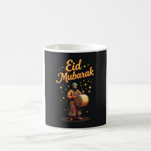 Eid Mubarak Drummer Celebration Art Koffiemok